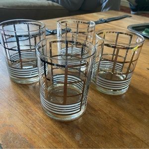 4 Vintage George Briard Cocktail Glasses